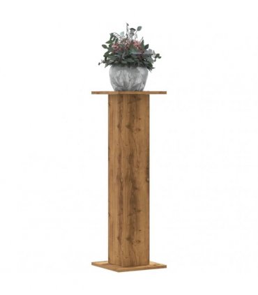 vidaXL Plant Stands 2 pcs Artisian Oak 30x30x95 cm Engineered Wood