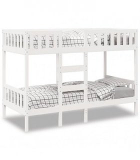 vidaXL Bunk Bed White 90x190 cm Solid Wood Pine