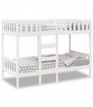 vidaXL Bunk Bed White 90x190 cm Solid Wood Pine