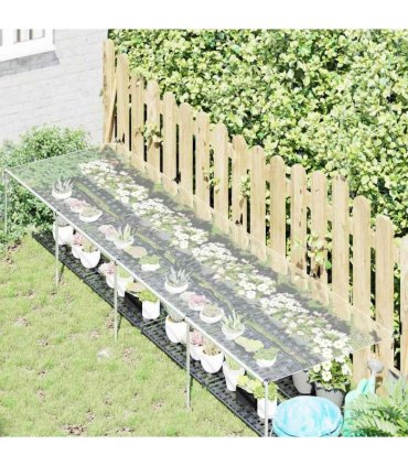 vidaXL Plant Cover with Eyelets 1x5 m PVC