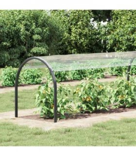 vidaXL Plant Cover with Eyelets 1x8 m PVC