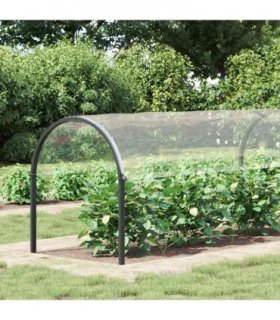 vidaXL Plant Cover with Eyelets 2x4 m PVC