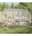 vidaXL Plant Cover with Eyelets 3x6 m PVC