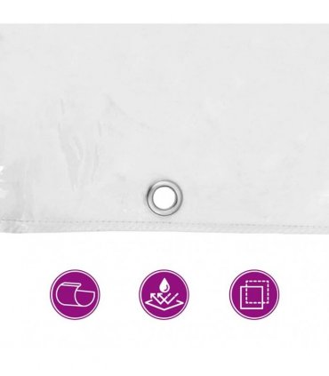 vidaXL Plant Cover with Eyelets 3x6 m PVC