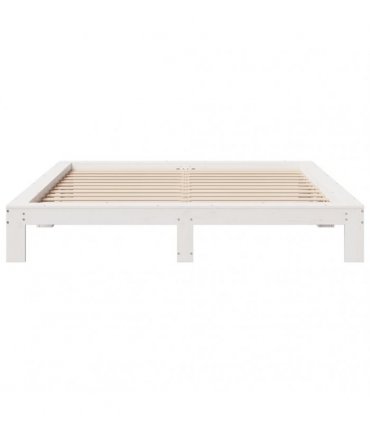 vidaXL Bed Frame without Mattress White 180x200 cm Solid Wood Pine