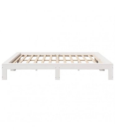 vidaXL Bed Frame without Mattress White 180x200 cm Solid Wood Pine