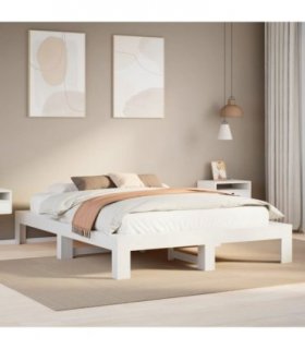 vidaXL Bed Frame without Mattress White 160x200 cm Solid Wood Pine