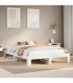 vidaXL Bed Frame without Mattress White 160x200 cm Solid Wood Pine