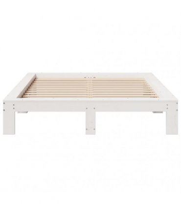 vidaXL Bed Frame without Mattress White 160x200 cm Solid Wood Pine