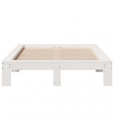 vidaXL Bed Frame without Mattress White 120x200 cm Solid Wood Pine