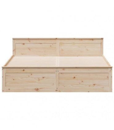 vidaXL Bed Frame without Mattress with Headboard 200x200 cm