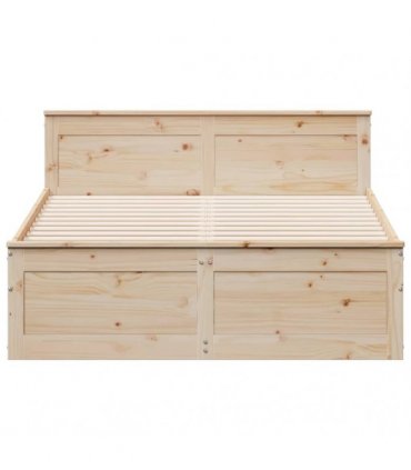 vidaXL Bed Frame without Mattress with Headboard 150x200 cm