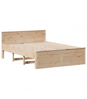 vidaXL Bed Frame without Mattress with Headboard 150x200 cm