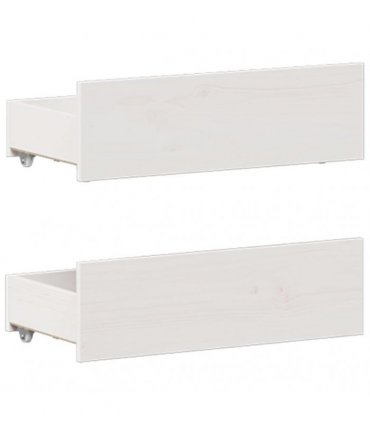 vidaXL Bed Frame without Mattress with Headboard White 120x200 cm