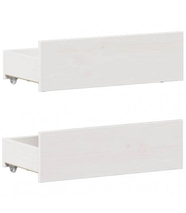 vidaXL Bed Frame without Mattress with Headboard White 135x190 cm