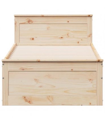 vidaXL Bed Frame without Mattress with Headboard 90x190 cm