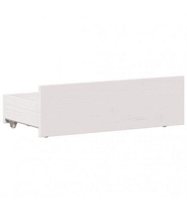 vidaXL Bed Frame without Mattress with Headboard White 75x190 cm