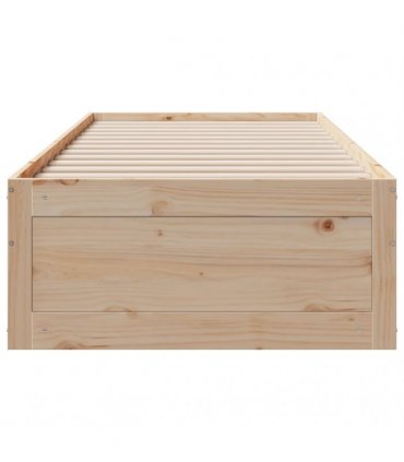 vidaXL Bed Frame without Mattress with Drawers 75x190 cm