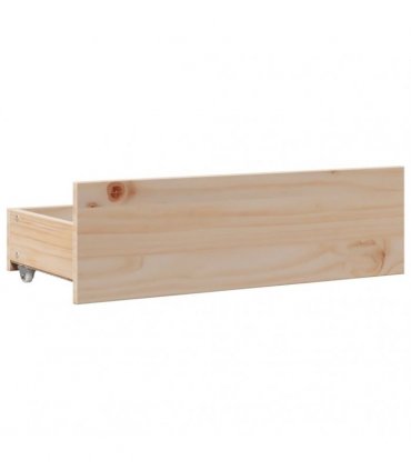 vidaXL Bed Frame without Mattress with Drawers 75x190 cm