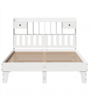 vidaXL Bed Frame without Mattress White 160x200 cm Solid Wood Pine