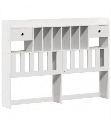 vidaXL Bed Frame without Mattress White 140x200 cm Solid Wood Pine