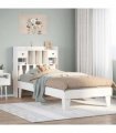 vidaXL Bed Frame without Mattress White 90x200 cm Solid Wood Pine