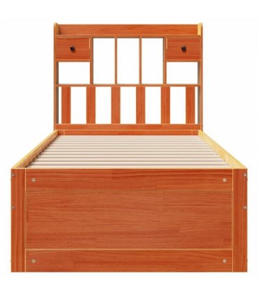 vidaXL Bookcase Bed without Mattress Wax Brown 75x190 cm