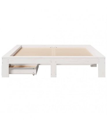 vidaXL Bed Frame without Mattress White 160x200 cm Solid Wood Pine