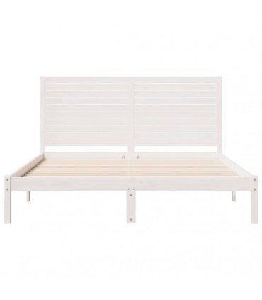 vidaXL Extra Long Bed Frame without Mattress White 140x210 cm