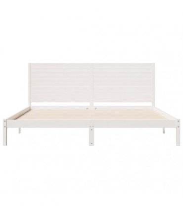 vidaXL Extra Long Bed Frame without Mattress White 180x210 cm