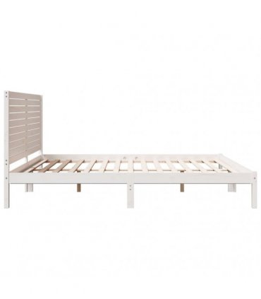 vidaXL Extra Long Bed Frame without Mattress White 180x210 cm