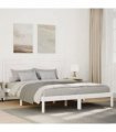 vidaXL Extra Long Bed Frame without Mattress White 140x220 cm