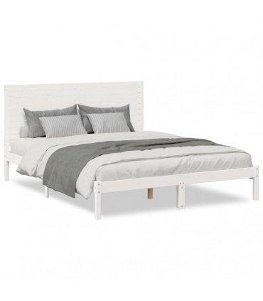 vidaXL Extra Long Bed Frame without Mattress White 140x220 cm