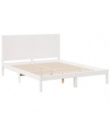 vidaXL Extra Long Bed Frame without Mattress White 140x220 cm