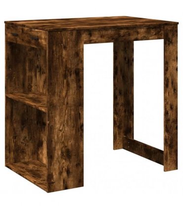 vidaXL Bar Table Smoked Oak102x70x103,5 cm Engineered Wood