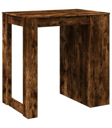 vidaXL Bar Table Smoked Oak102x70x103,5 cm Engineered Wood