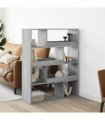 vidaXL Bookcase Grey Sonoma 100x33x125,5 cm Engineered Wood