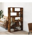 vidaXL Bookcase Smoked Oak100x33x156,5 cm Engineered Wood