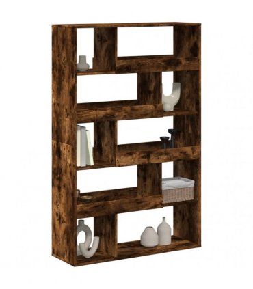 vidaXL Bookcase Smoked Oak100x33x156,5 cm Engineered Wood