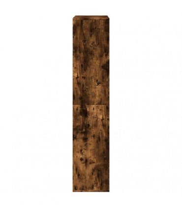 vidaXL Bookcase Smoked Oak100x33x156,5 cm Engineered Wood