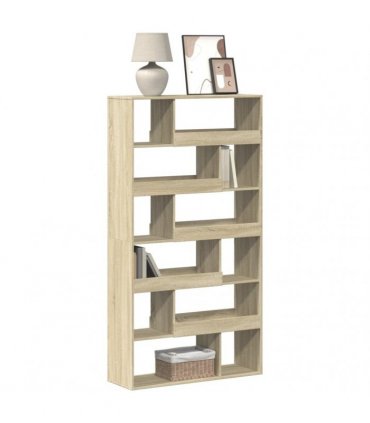 vidaXL Bookcase Sonoma Oak 100x33x187,5 cm Engineered Wood
