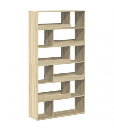 vidaXL Bookcase Sonoma Oak 100x33x187,5 cm Engineered Wood