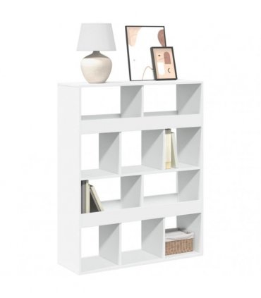 vidaXL Bookcase White 100x33x125,5 cm Engineered Wood
