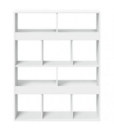 vidaXL Bookcase White 100x33x125,5 cm Engineered Wood