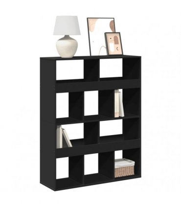 vidaXL Bookcase Black 100x33x125,5 cm Engineered Wood