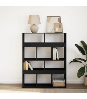 vidaXL Bookcase Black 100x33x125,5 cm Engineered Wood