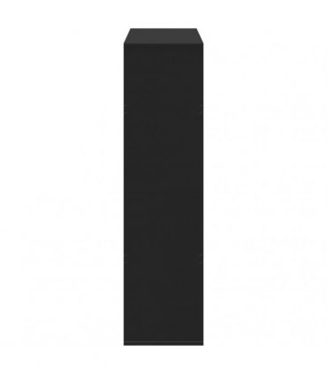 vidaXL Bookcase Black 100x33x125,5 cm Engineered Wood