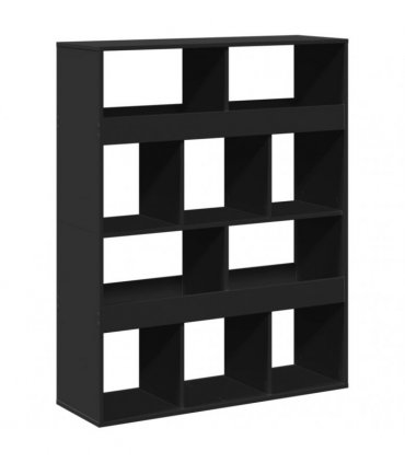 vidaXL Bookcase Black 100x33x125,5 cm Engineered Wood