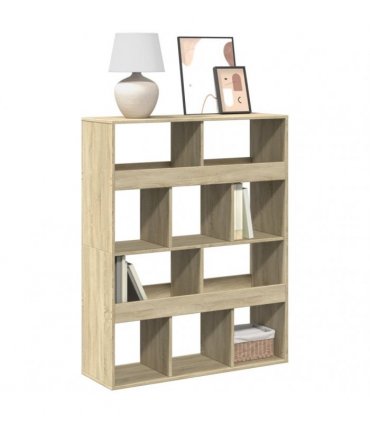 vidaXL Bookcase Sonoma Oak 100x33x125,5 cm Engineered Wood