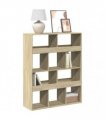 vidaXL Bookcase Sonoma Oak 100x33x125,5 cm Engineered Wood